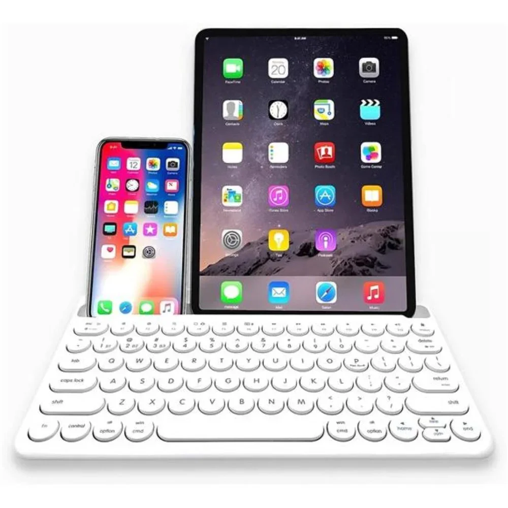 Multi Device Bluetooth Keyboard for iPhone iPad and Tablet - Portable Bluetooth